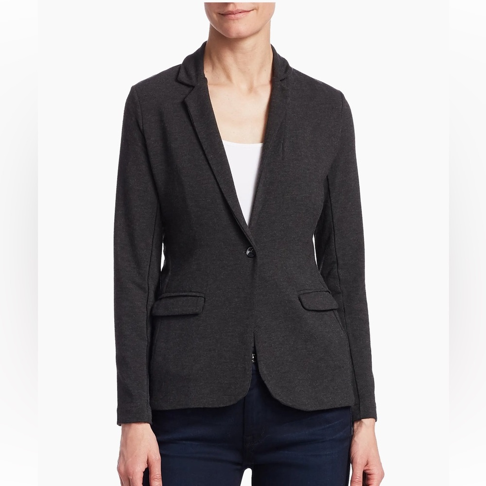 Majestic Filatures French Terry Single Button Blazer Deluxe Teeshirt Size Large